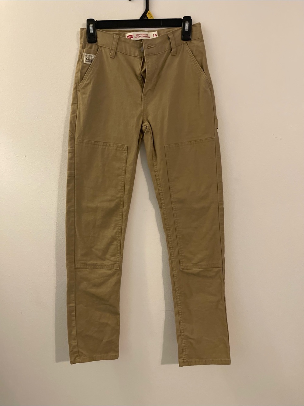 Levi's Boy’s Tan Khaki Carpenter-Style Chinos